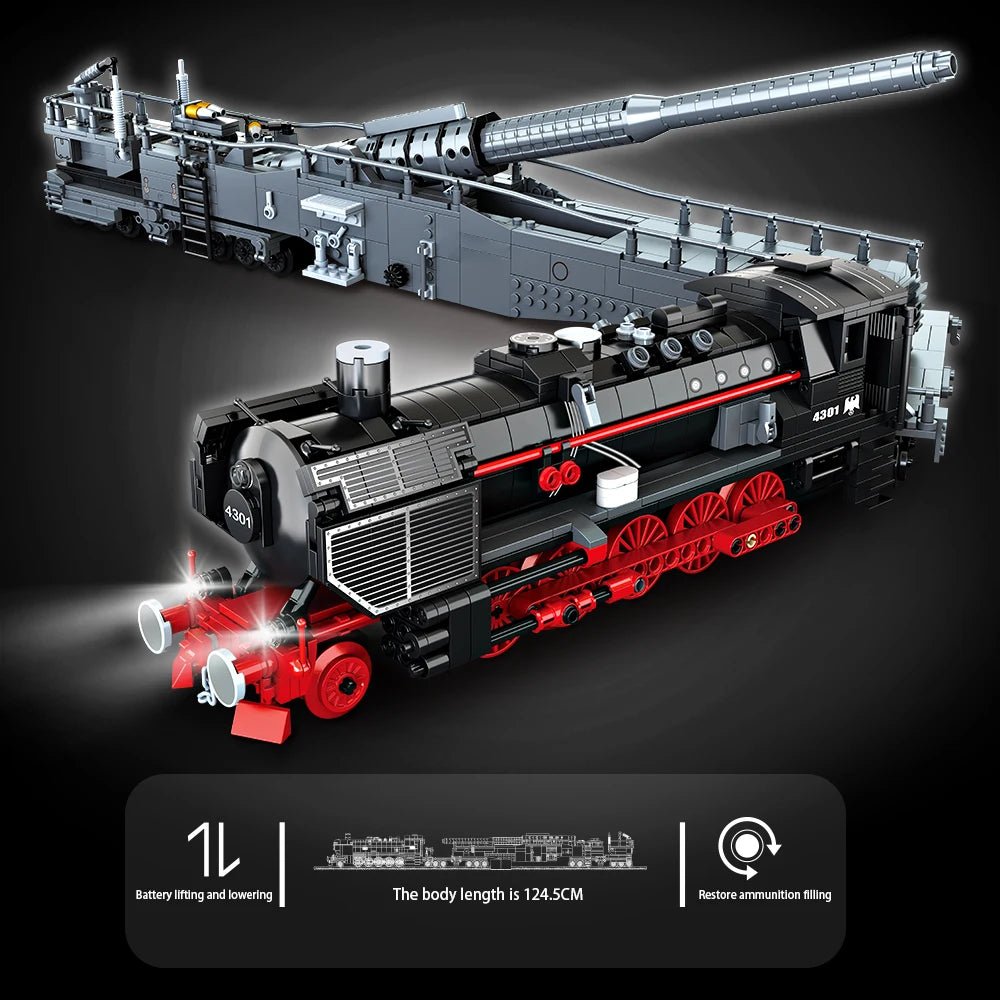 K5 Leopold Military Train Building Block Set - 1631 pieces - silverfoxgoods